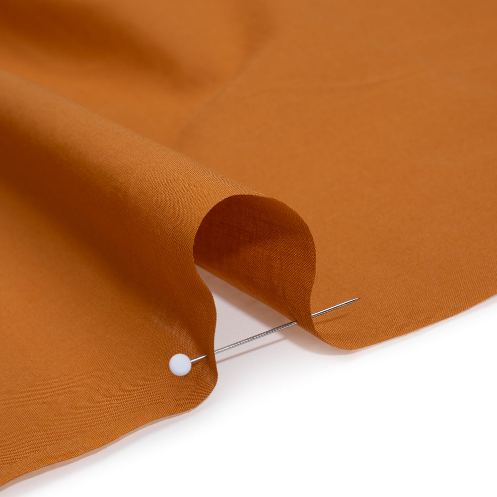 Cotton Voile Lining - Burnt Orange - Famous Australian Designer Deadstock - Detail