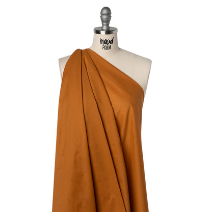 Cotton Voile Lining - Burnt Orange - Famous Australian Designer Deadstock