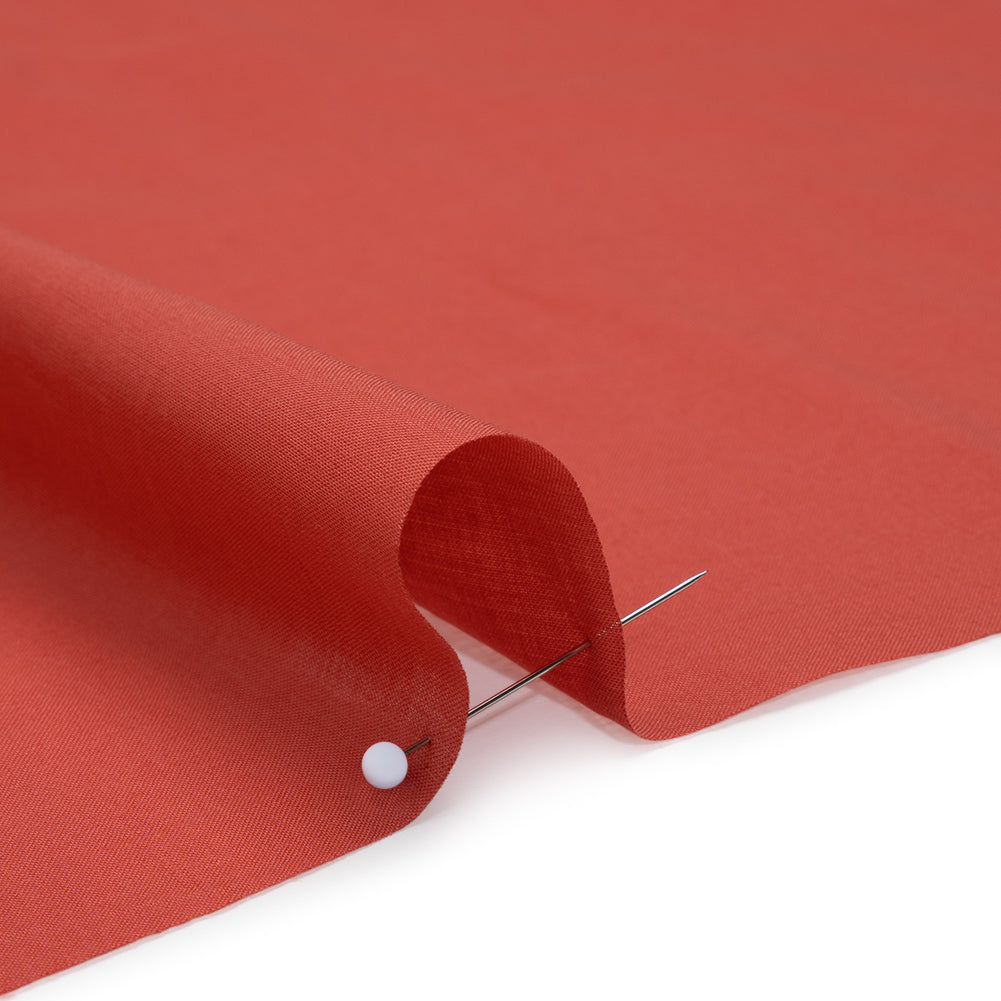 Cotton Voile Lining - Paprika - Famous Australian Designer Deadstock - Detail