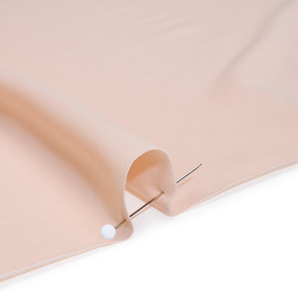 Stretch Polyester Jersey - Candlelight Peach - Famous Australian Designer Deadstock - Detail
