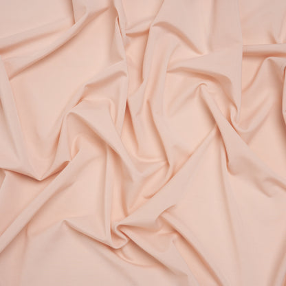 Stretch Polyester Jersey - Candlelight Peach - Famous Australian Designer Deadstock