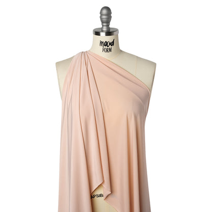 Stretch Polyester Jersey - Cloud Pink - Famous Australian Designer Deadstock