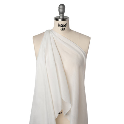 Silk and Cotton Voile - Ivory - Famous Australian Designer Deadstock