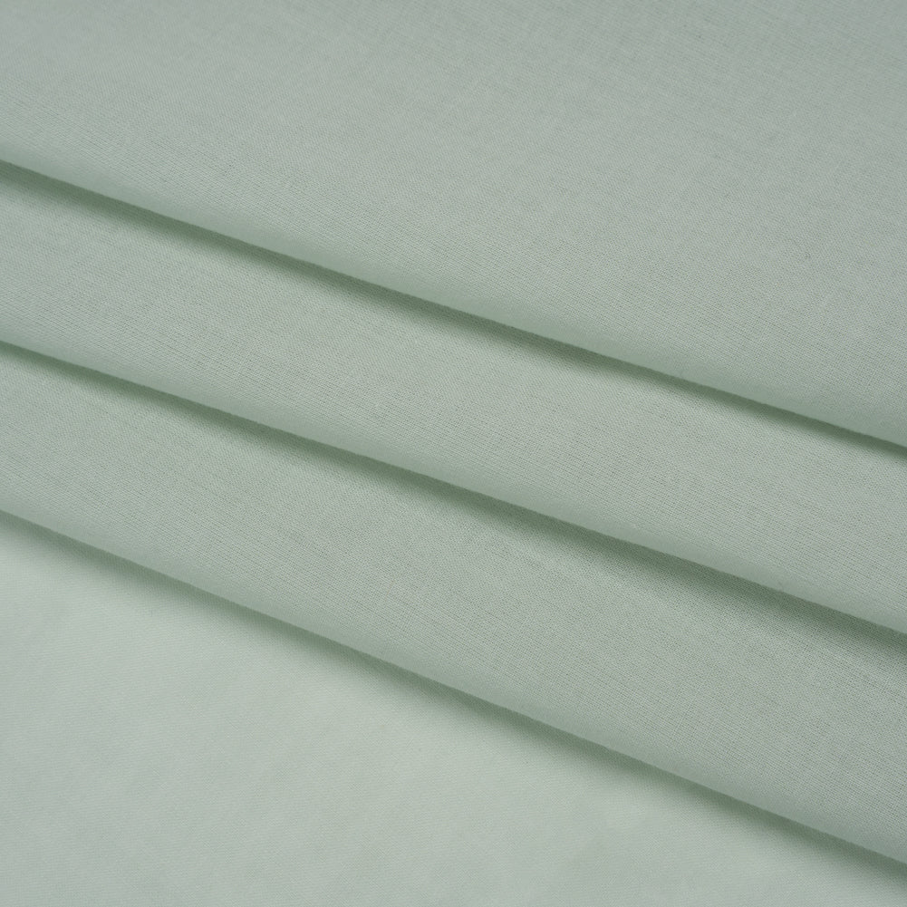 Cotton Voile Lining - Jade Green - Famous Australian Designer Deadstock - Folded