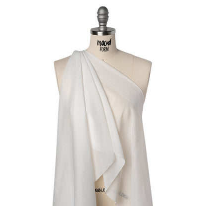 Cotton Voile Lining - Cloud Dancer - Famous Australian Designer Deadstock