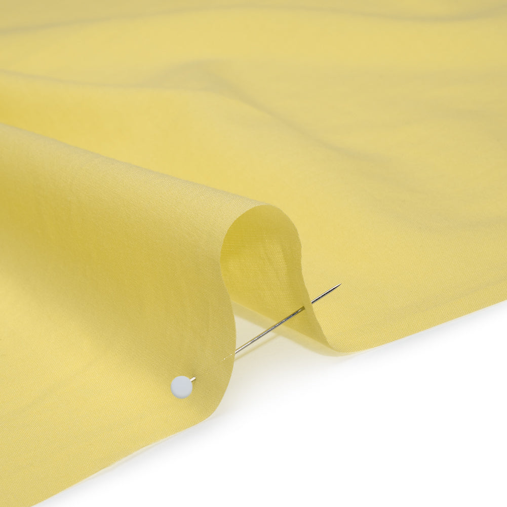 Cotton Voile Lining - Bright Lemon - Famous Australian Designer Deadstock - Detail