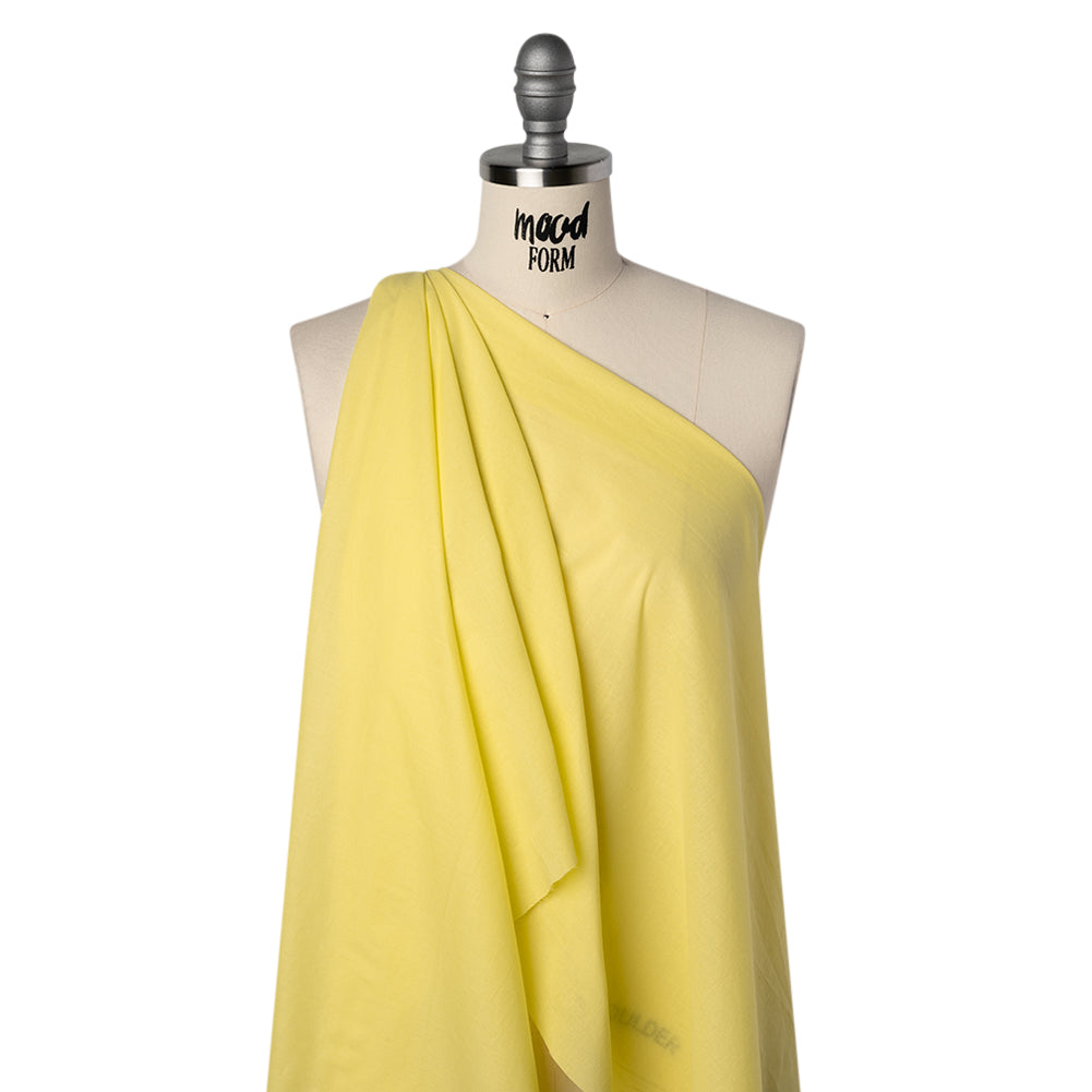 Cotton Voile Lining - Bright Lemon - Famous Australian Designer Deadstock - Drape