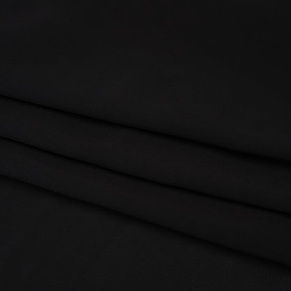 Viscose Crepe de Chine - Black - Famous Australian Designer Deadstock