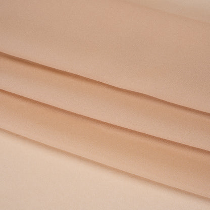 Viscose Georgette - Apricot Tan - Famous Australian Designer Deadstock