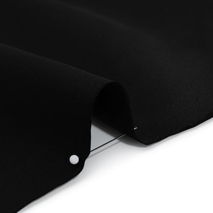 Polyester Satin - Black - Designer Deadstock