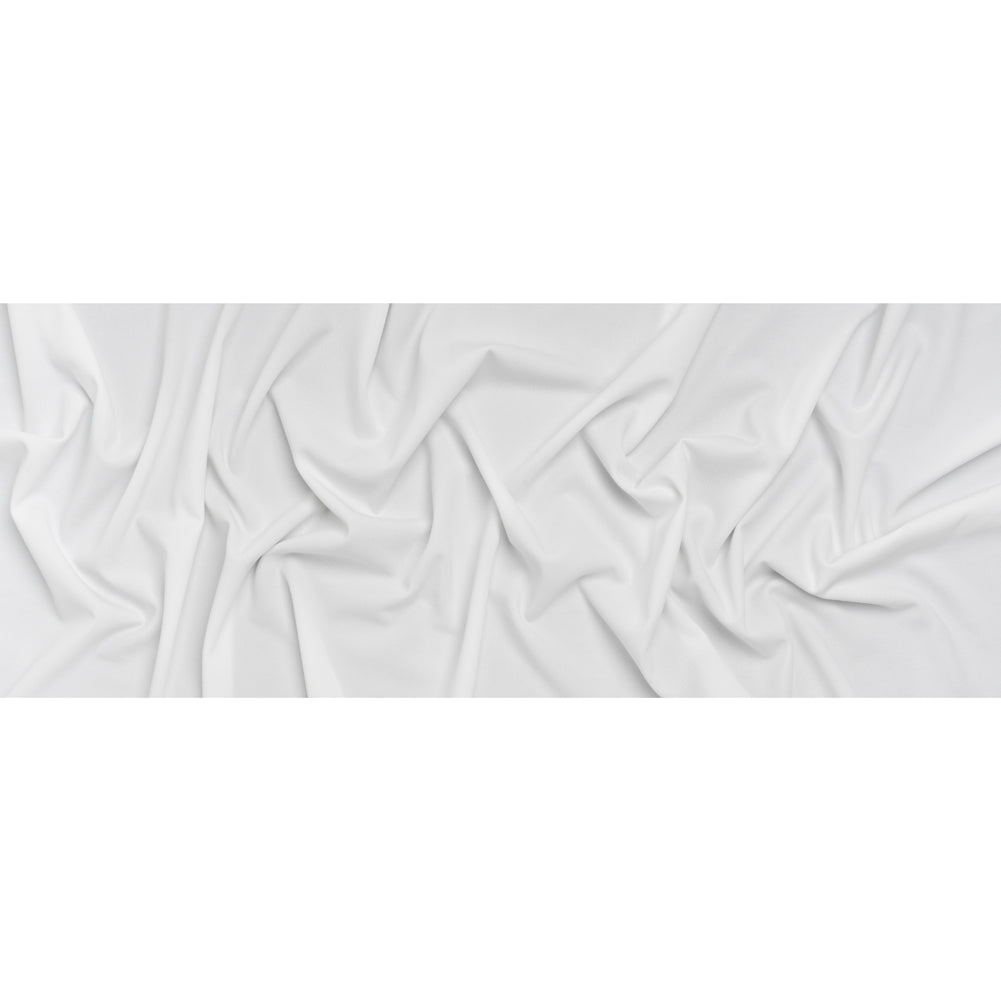 Stretch Polyester Crepe Double Knit - Snow White - Designer Deadstock - Full