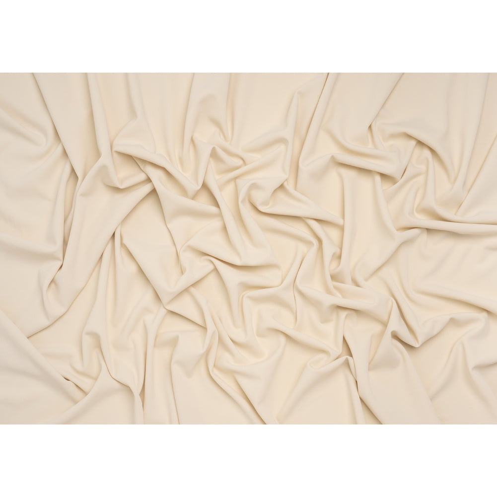 Stretch Polyester Crepe Double Knit - Horn - Designer Deadstock - Full