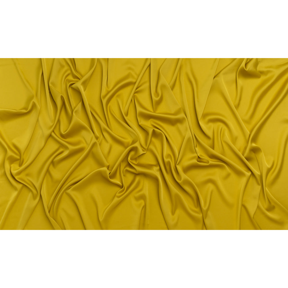 Stretch Polyester Charmeuse - Citron Yellow - Designer Deadstock - Full