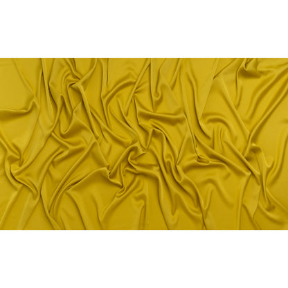 Stretch Polyester Charmeuse - Citron Yellow - Designer Deadstock