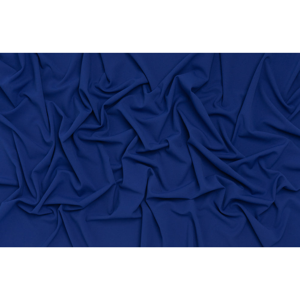 Stretch Polyester Crepe Double Knit - Electric Blue - Designer Deadstock - Full