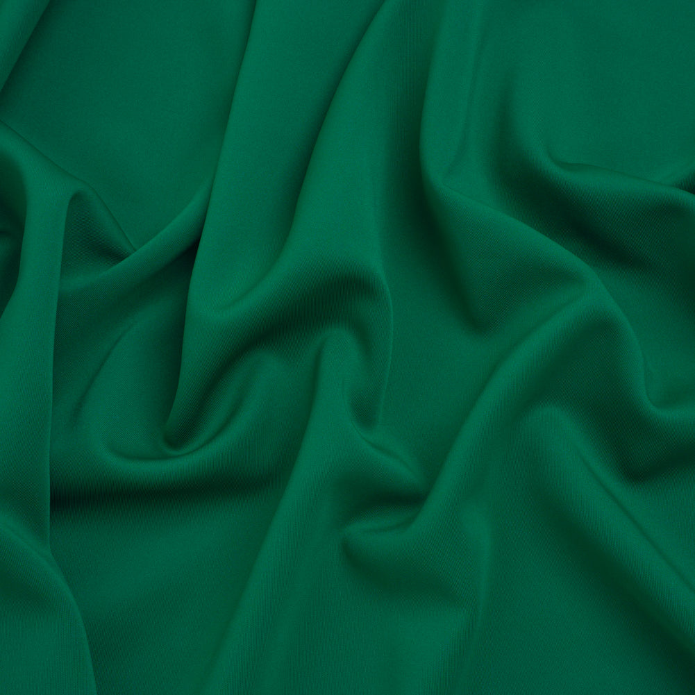 Stretch Polyester Scuba Knit - Grass Green - Designer Deadstock