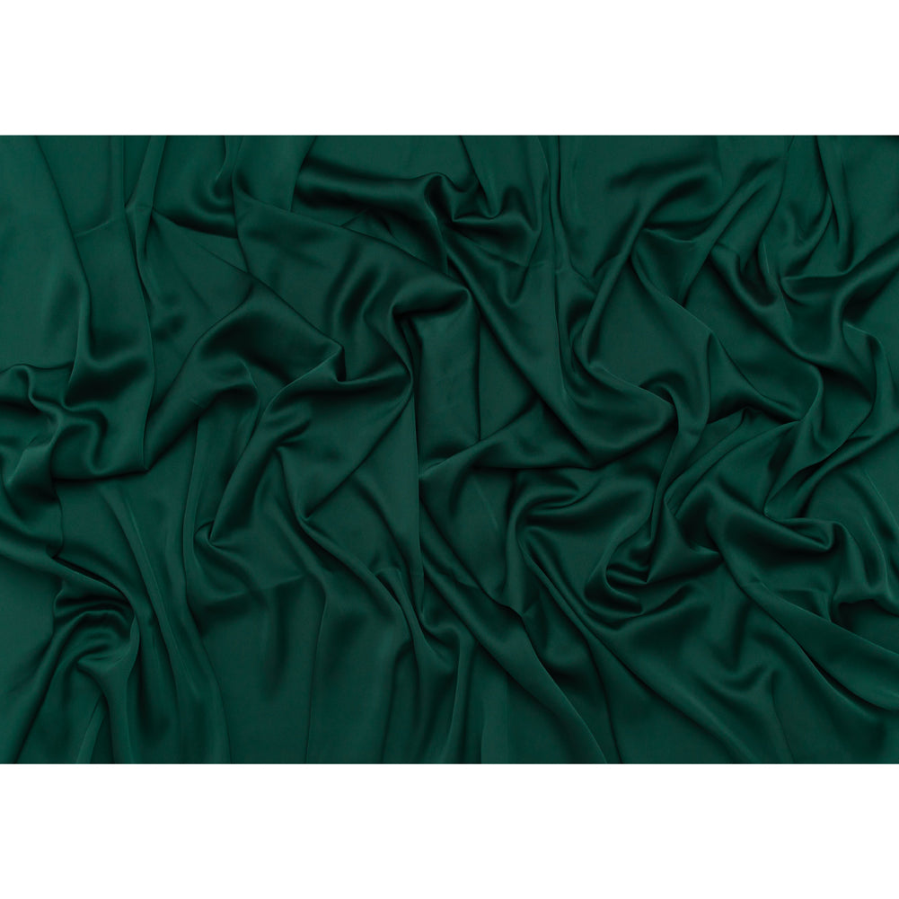 Stretch Polyester Charmeuse - Dark Teal - Designer Deadstock - Full