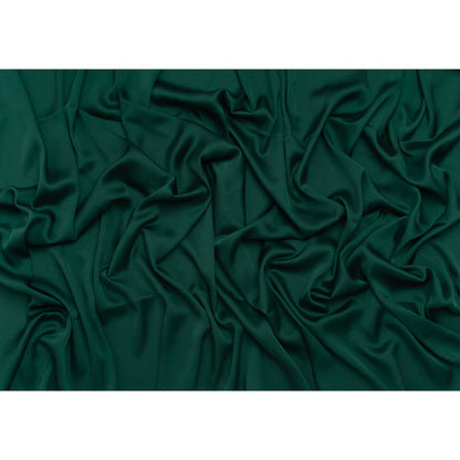Stretch Polyester Charmeuse - Dark Teal - Designer Deadstock