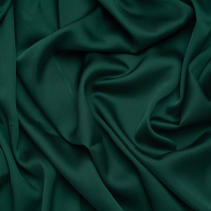 Stretch Polyester Charmeuse - Dark Teal - Designer Deadstock