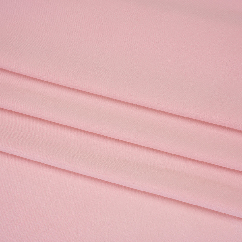Stretch Polyester Jersey - Petal Pink - Designer Deadstock - Folded