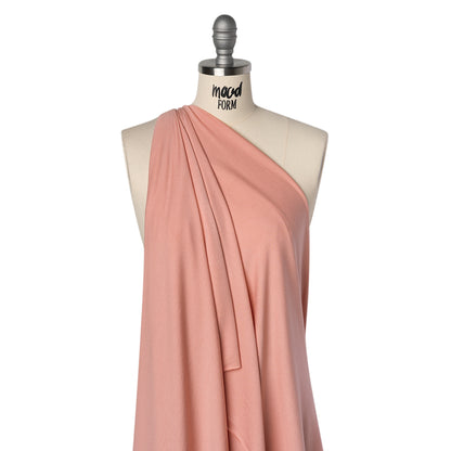 Stretch Viscose Jersey - Peony Pink - Designer Deadstock
