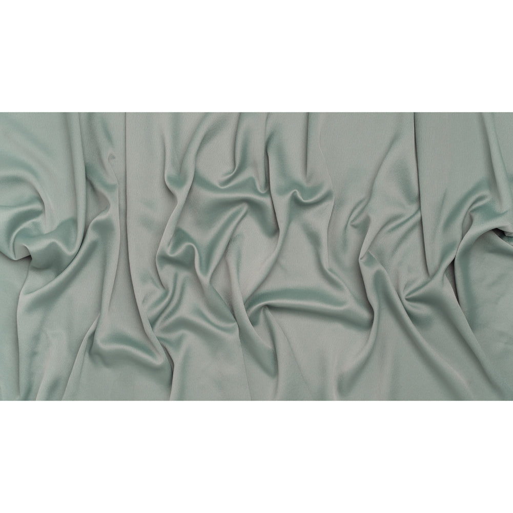 Polyester Crepe Back Satin - Celadon Green - Designer Deadstock - Full