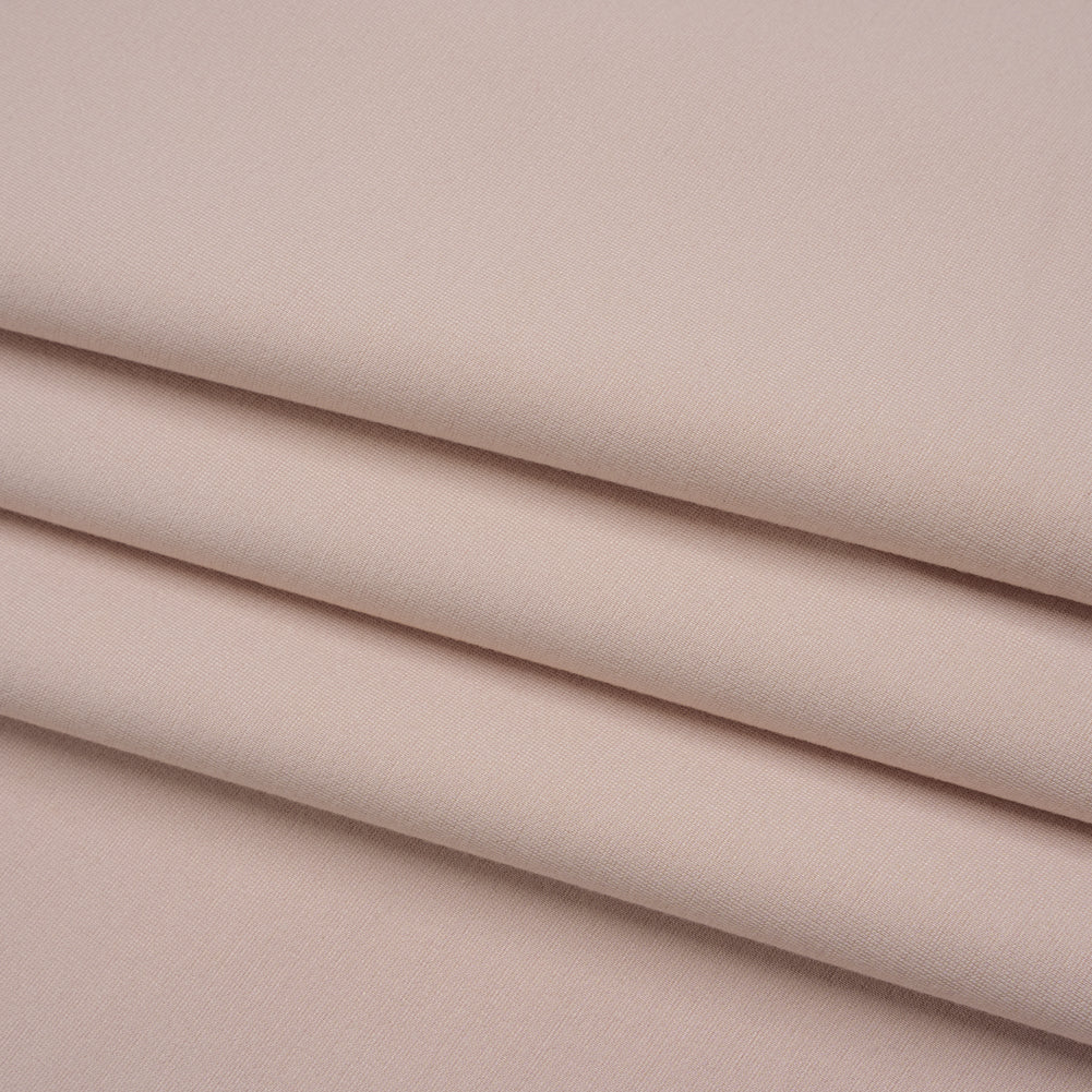 Stretch Ponte Knit - Truffle Pink - Designer Deadstock - Folded