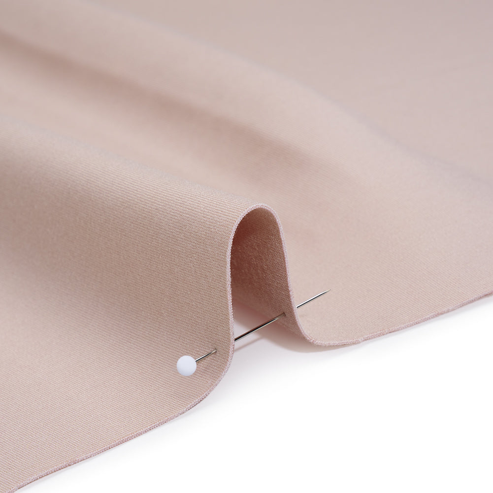 Stretch Ponte Knit - Truffle Pink - Designer Deadstock - Detail