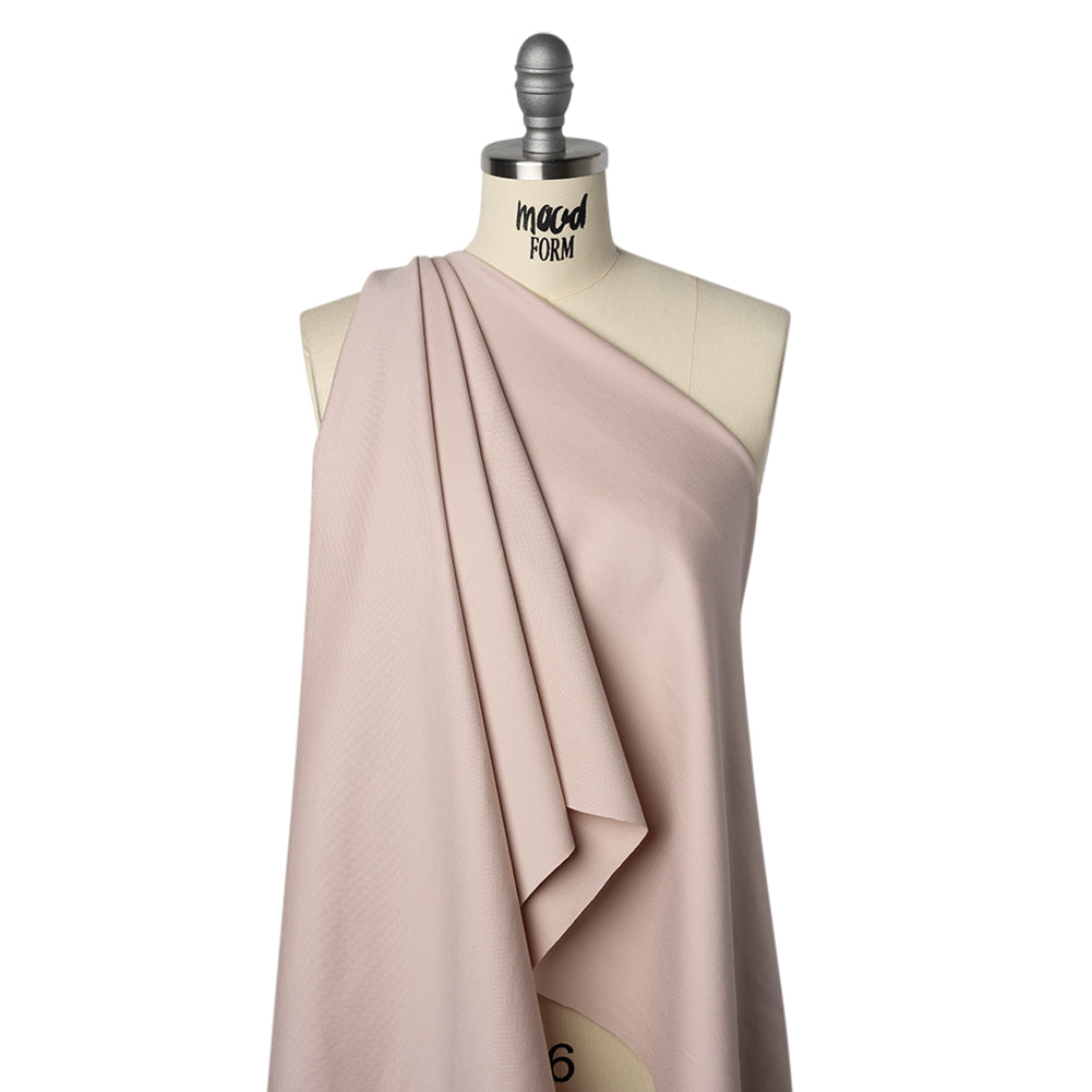Stretch Ponte Knit - Truffle Pink - Designer Deadstock - Drape
