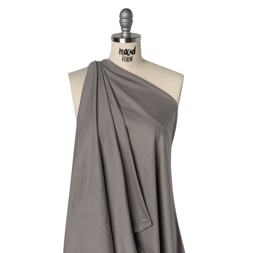 Cotton Jersey - Gray - Designer Deadstock - Drape