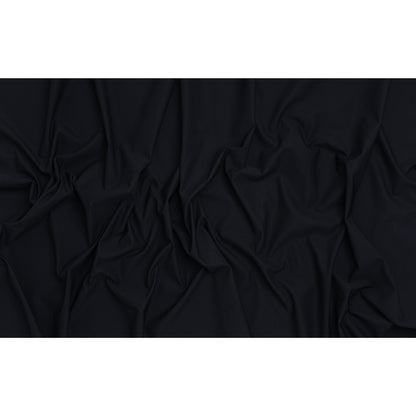 Stretch Polyester and Nylon Dobby Shirting - Dark Navy - Designer Deadstock