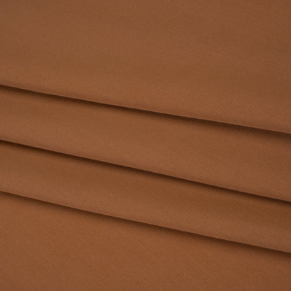 Drapey Polyester Woven - Autumnal Brown - Designer Deadstock