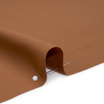 Drapey Polyester Woven - Autumnal Brown - Designer Deadstock