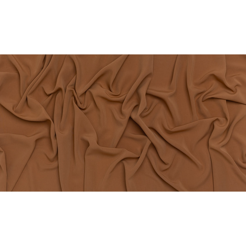 Drapey Polyester Woven - Autumnal Brown - Designer Deadstock - Full