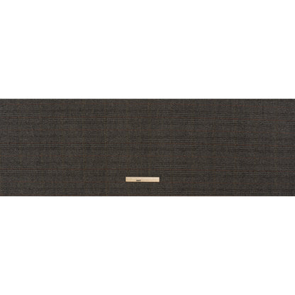 Wool Blend Twill Tweed - Black, Gray and Red Subtle Stripes - Full