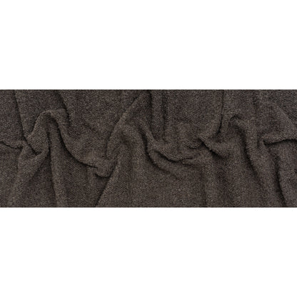 Wool Blend Boucle Tweed - Brown - Full