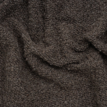 Wool Blend Boucle Tweed - Brown