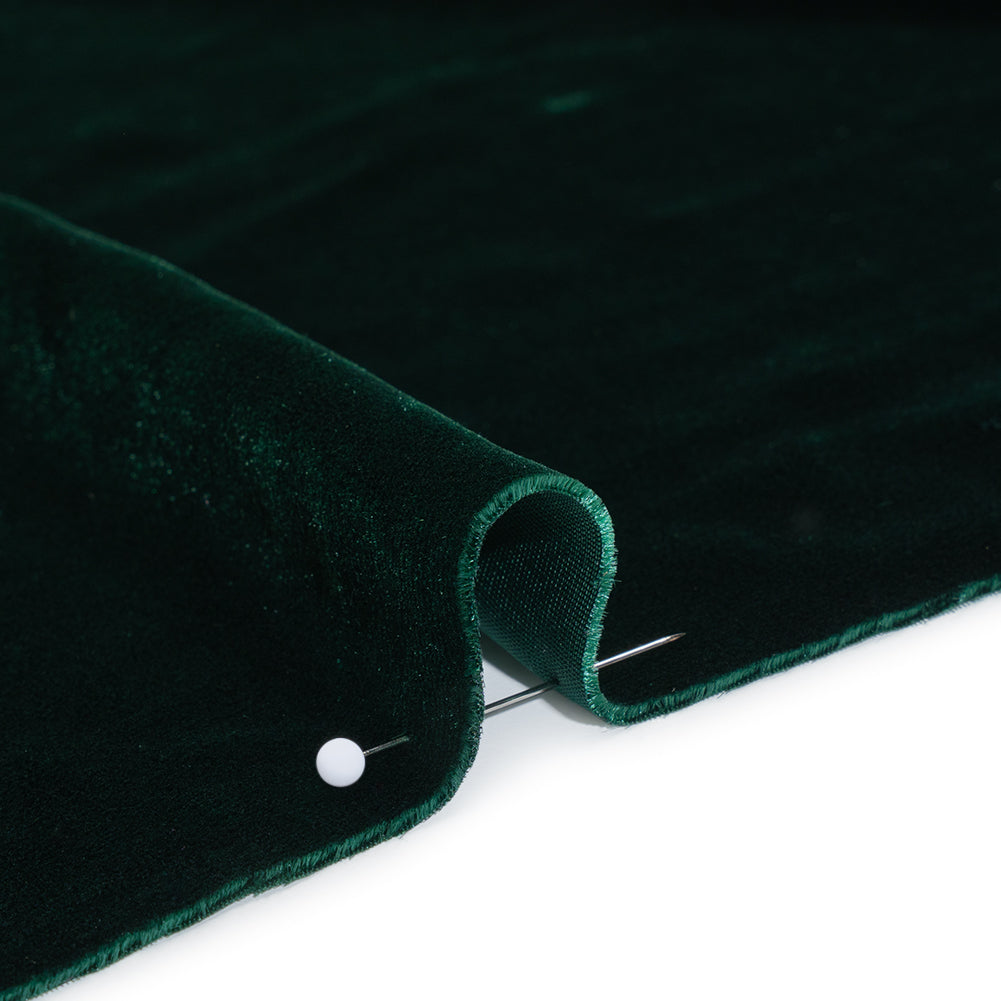 Rayon-Silk Velvet - Hunter Green - Cicero Collection Detail