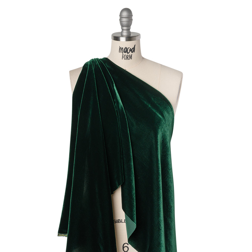 Rayon-Silk Velvet - Hunter Green - Cicero Collection Drape