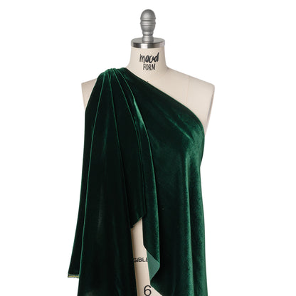 Rayon-Silk Velvet - Hunter Green - Cicero Collection Drape