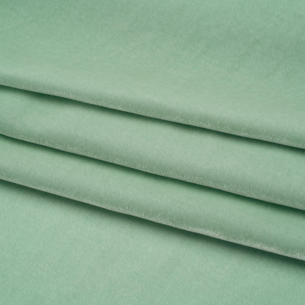 Rayon-Silk Velvet - Mint - Cicero Collection Folded