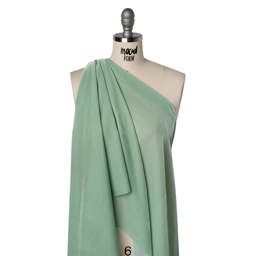 Rayon-Silk Velvet - Mint - Cicero Collection Drape