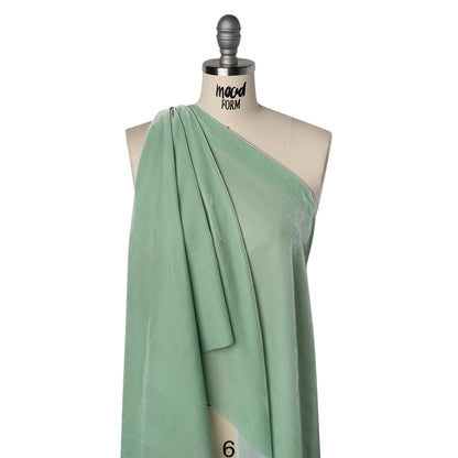 Rayon-Silk Velvet - Mint - Cicero Collection Drape