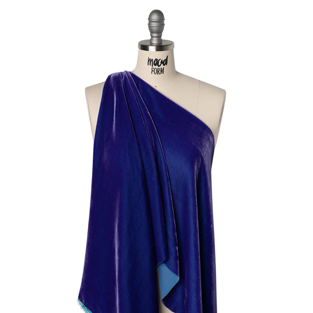 Rayon-Silk Velvet - Royal Blue - Cicero Collection Drape