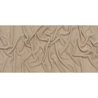 Rayon-Silk Velvet - Beige - Cicero Collection - Full