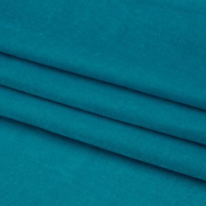 Rayon-Silk Velvet - Turquoise - Cicero Collection Folded
