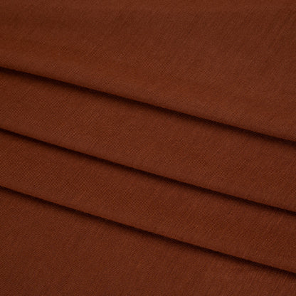 Stretch Rayon Jersey - Cognac - Designer Deadstock