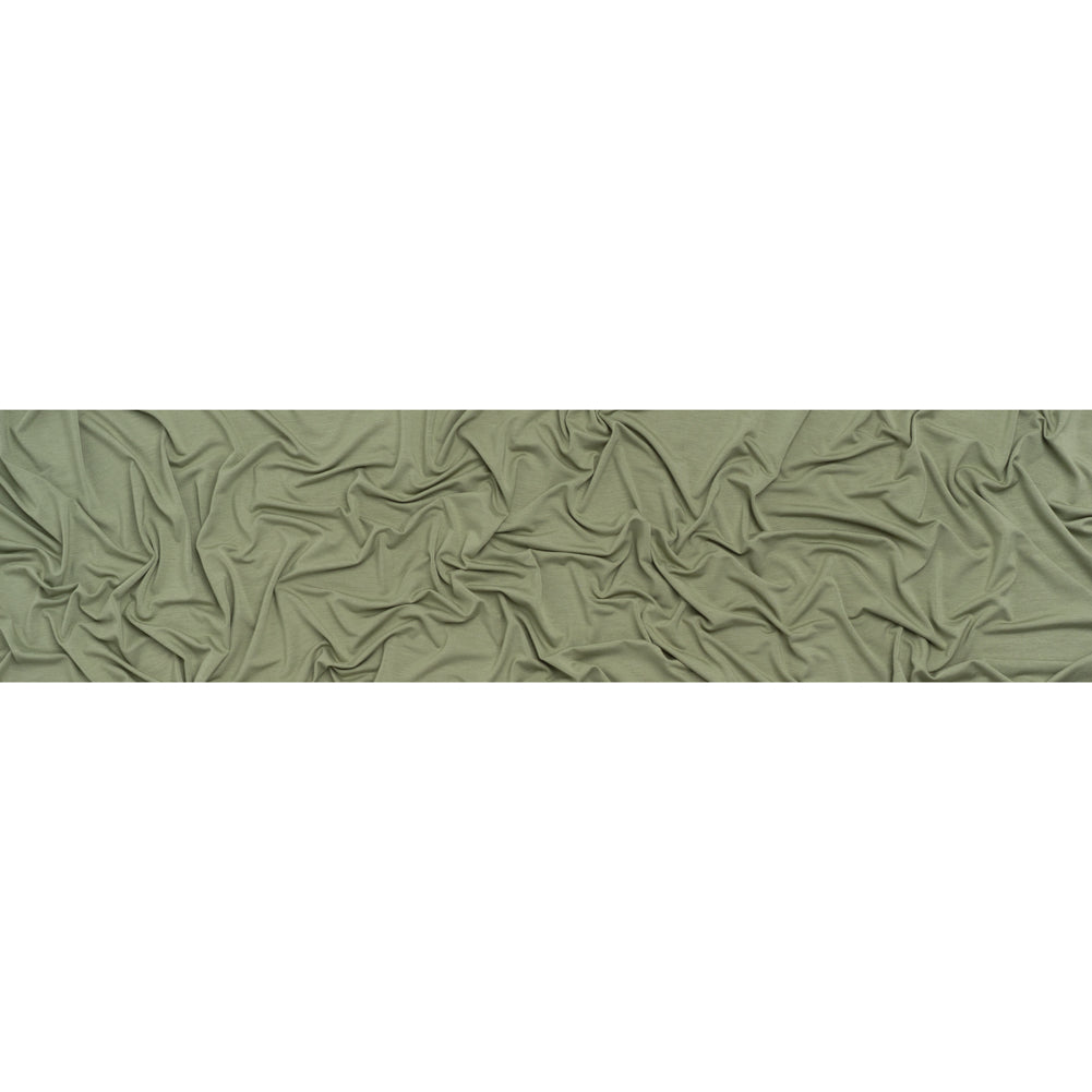 Stretch Rayon Jersey - Fern Green - Designer Deadstock - Full