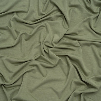 Stretch Rayon Jersey - Fern Green - Designer Deadstock