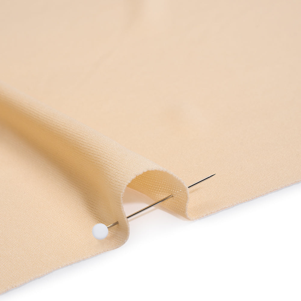 Knit Polyester Lining 70 Denier - Sand Beige - Designer Deadstock - Detail